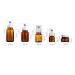 Minkissy 5-Piece Refillable Amber Pump Bottle Set | Perfect for Cream Essential Oils & Soap | Small Travel Containers for Lottery & More - Buy Online on GoSupps.com
