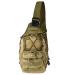 JupiterGear Tactical Military Sling Backpack Shoulder Bag Molle Outdoor Daypack Backpack with Adjustable Strap - Khaki