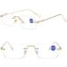 Eyglajdd Metal Reading Glasses for Men & Women - Unisex 1.0x Gold Reading Aid - International Shipping Available - Buy Online on GoSupps.com