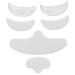 Face Wrinkle Patches 6 Pieces Silicone Facial Pad Set Include Eye Patch Forehead Patch Chin Patch Reusable Anti Aging Pad to Reduce Fine Lines Frown Lines Smile Lines