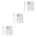 3pcs Nail Palette Painting Palette Nail Art Palette Manicure Nail Makeup Palette Nail Polish Palette Nail Art Tool with Spatula Nail Art Polish Trays Manicure Palette Metal Palette 14.8X10X0.1CMx3pcs Silverx3pcs