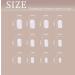 Sethexy French Short Square Fake Nails 24Pcs Glossy Press on Nail Tips - Flower Power Collection - Buy Online on GoSupps.com