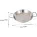 ABOOFAN 1pc Amphora Pan Round Griddle Pan Camping Griddle Camping Cooking Pot Egg Frying Pan Handles Pan Steel Paella Pan Frying Saucepan Pans Household Steamer Stainless Steel - Buy Online on GoSupps.com
