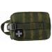Fireclub Compact Tactical Molle Rip-Away Medical First Aid Pouch - 1000D Nylon for Hiking Biking Rock Climbing Hunting - Army Green - Buy Online on GoSupps.com