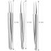 Stainless Blackhead Acne Remover Tool YANSHG Bend Clip Tweezer Curved Pimple Whitehead Blackhead Extractor diagonal mouth clip - Buy Online on GoSupps.com