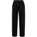 YRAETENM Women's Fall Solid Linen Ruffle Pants - High Waist Cropped Pants - Black - Buy Online on GoSupps.com