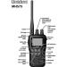 Uniden MHS75 Waterproof 2-Way VHF Marine Radio - Submersible, 1/2.5/5 Watt Power, USA/International & Canadian Channels - Black - Buy Online on GoSupps.com