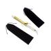 Flat Iron Case - Soft Cotton Curling Wand Sleeve and Travel Pouch for Hair Straighteners Curling Irons and Styling Tools (2Pcs Black)