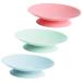 KALLORY 3pcs Kids Bowl Suction Pad Suction Cup Stickers Silica Gel Tricolor