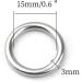 Hamineler 30 PCS Smoothing Welded 304 Stainless Steel O-Ring Welded Round Rings for Camping Belt  Dog Leashes  Luggage Accessories (3mm15mm ID) - Buy Online on GoSupps.com