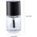  Ipetboom Ipetboom Set of 15 Clear Glass Nail Polish Bottles (5ml) Gel Polish Bottles Round Cap For Travel Salon and Home - Buy Online on GoSupps.com