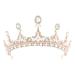 Pink Tiara - Peach Princess Crown - Vintage Rhinestone Tiaras for Women  Girls  Prom Queen  Birthday  Pageant  Quinceanera  Renaissance Costume (Gold)
