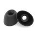Eartune Fidelity U Ellipse-Shape Silicone Tips - Made to Shape of Natural Human Ear Canal and Seal - HiFi IEM Accessory Medium | 3 Pairs