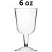 DecorRack 24 Pack of 6 Oz Plastic Wine Glasses for Outdoor Parties - Stackable, Reusable, Disposable Clear Cups for Weddings, Picnics - Buy Online on GoSupps.com