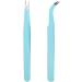 2-Piece Stainless Steel Tweezers Nail Tweezers Designs with Straight Head and Antistatic Straight Tweezers Curved for Beauty for Nails Manicure Tweezers Bend 02  - Buy Online on GoSupps.com