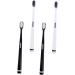Ultechnovo 8-Pack Wangan Hair Toothbrush Set - Soft Bristles Black Toothbrush for Family Oral Care - Buy Online on GoSupps.com