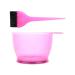 Pofet hair dye-dinner and bowl set professional salon-hair-colored mixture set hair dye tool hair tower set pink 2 pieces