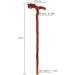 Wooden Walking Sticks for Men & Women Walking stick for rollator Wooden Walking Stick Redwood Crutch Old Man's Stick Faucet Walking Cane Folding crutcheswooden Mobility Aid for Selfless dedication - Buy Online on GoSupps.com