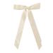 PLCPDM Sweet Long Bow Hair Clip Bow Elegant 2000s-style Bow Bunches Accessories Sweet Balletcore Milky white