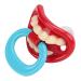 Pacifier for babies orthodontic pacifier made of silicone big teeth and red lips (1 pull tab)