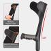 Folding Forearm Crutch for Adults(1 Pair Open Cuff) Aluminum Crutches for Walking-Adjustable Height Crutches for Travel Comfortable Grip (Black/Silver) Prosperous - Buy Online on GoSupps.com