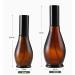 Empty Refillable Amber Glass Spray Bottles 100ml - Black Atomizer & Dust Cap for Cosmetics Perfumes & Essential Oils | International Shipping - Buy Online on GoSupps.com