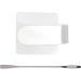 Acrylic Cosmetic Palette with Spatula | Transparent Nail Art & Foundation Mixing Tray for Eye Shadow & Oil Paints | International Shipping - Buy Online on GoSupps.com