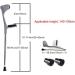 Forearm Crutches(2 Units) Lightweight Arm Cuff Crutch Ergonomic Adjustable Aluminum Crutches Great for Travel or Work (Color : Silver) Prosperous - Buy Online on GoSupps.com