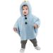 ITODA Toddler Winter Fleece Cape Coat | Hooded Cloak Jacket for Boys & Girls (0-3 Years) | Blue, 24 Months - Buy Online on GoSupps.com