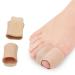 MOTTDAM Bunion Corrector 6Pcs Big Toe Separators(0.5'' Thick) Silicone Toe Separator with Fabric Sleeve Gel Toe Spacer Relief Pain from Bunion Overlapping Drifted Toe Discomfort Bunion Corrector - 6pcs