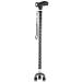 Matsuha Elderly People Aluminum Tube Non-Slip Walking Assistance Stick LED Light Spiral Wand Turn 3 feet 12 File Adjustable 68-95 cm 2 Colors (Color : Black) Interesting
