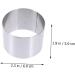 Zerodeko 12 Pcs Mousse Circle Mousse Making Molds Cheese Baking Ring Mold Non-Stick Baking Plate Round Art Baking Pan Round Cake Pan Cake Ring Mold Stainless Steel Household Micro-Wave Oven Silver 6x2pcs 6X6X5CMx2pcs - Buy Online on GoSupps.com