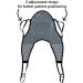 Patient Aid Padded U-Sling with Head Support - Size Large (225-375 lbs) Universal Patient Lift Sling - Buy Online on GoSupps.com
