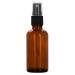 Geshiglobal 10/15/20/30/50/100ml Empty Amber Glass Bottle for Essential Oils Container with Atomizer