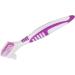 Denture Cleaning Brush Set - 2Pcs Double Bristle Head, Hard Bristles, Portable Ergonomic Design - Buy Online on GoSupps.com