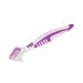 Syrisora 2 Pack Denture Cleaning Brush Oral Care Double Sided Toothbrush Removes Plaque