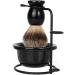 Shop Bggiwy Men's Razor Brushes Set - Foam Shell Hairdressing Salon Facial Bar Cleaning 11x13cm Black - International Shipping Available - Buy Online on GoSupps.com