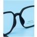 Buy Oversized Blue Light Blocking Reading Glasses - Anti-UV Square Eyeglasses +1.00 - Buy Online on GoSupps.com