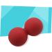 Minkissy 3x Silicone Foam Scooters & Massage Balls - Fitness Yoga Mobility & Self-Massage Toys - Red - Buy Online on GoSupps.com