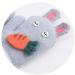 Kids Toddlers Knitted Gloves Mittens with String | Fleece Lined Winter Warm Mittens | Cartoon Cosy Full Finger Gloves | Xmas Gift for Ages 0-3 | Gray - Buy Online on GoSupps.com