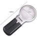 Magnifying Glass Handheld Multi Function Recognition Desktop Collapsible Glass Portable Glass 6X with LED Lamp Magnifier - Buy Online on GoSupps.com