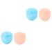 DOITOOL Silicone Face Wash Brush Silicone Face Brush 4 Pcs Facial Brush Facial Scrubber Silicone Cleaning Pad Face Massager Brush Cosmetic Face Brush Scrubber Machine Hand Held Washbasin