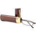 Shop Metal Frame Portable Spring Hinge Reading Glasses - Brown +2.0 | International Shipping Available - Buy Online on GoSupps.com