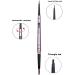Eyeliner Eyebrow Liner Doublehead Rotating Ultrafine 3D Eyebrow Pencil Portable Waterproof Long Lasting Eyebrow Pen Korean Cosmetics Black Felt EyelinerCoffee - Buy Online on GoSupps.com
