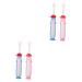 Healeved 4 piece toothbrush toothbrush children toothbrush children tooth cleaning set hand cleaning brush massage children's needs daily use accessories toddler pp