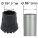 TOOLMAN TM024 3/4" Rubber Walking Stick Ferrule - 4 Pack - Buy Online on GoSupps.com
