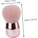 DOITOOL 1pc Pink Makeup Brush Round Head Fiber Bristles Foundation Brush - Buy Online on GoSupps.com