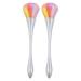 Greethga 2 Pieces Nail Cleaning Powder Powder Soft Hair Pen Nail Cleaning Pen for Manicure