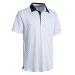 Mens Golf Shirts Short Sleeve Moisture Wicking Dry Fit Print Performance Athletic Casual Golf Polo Shirts for Men Large White Nav Club