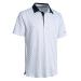 Mens Golf Shirts Short Sleeve Moisture Wicking Dry Fit Print Performance Athletic Casual Golf Polo Shirts for Men Large White Nav Club